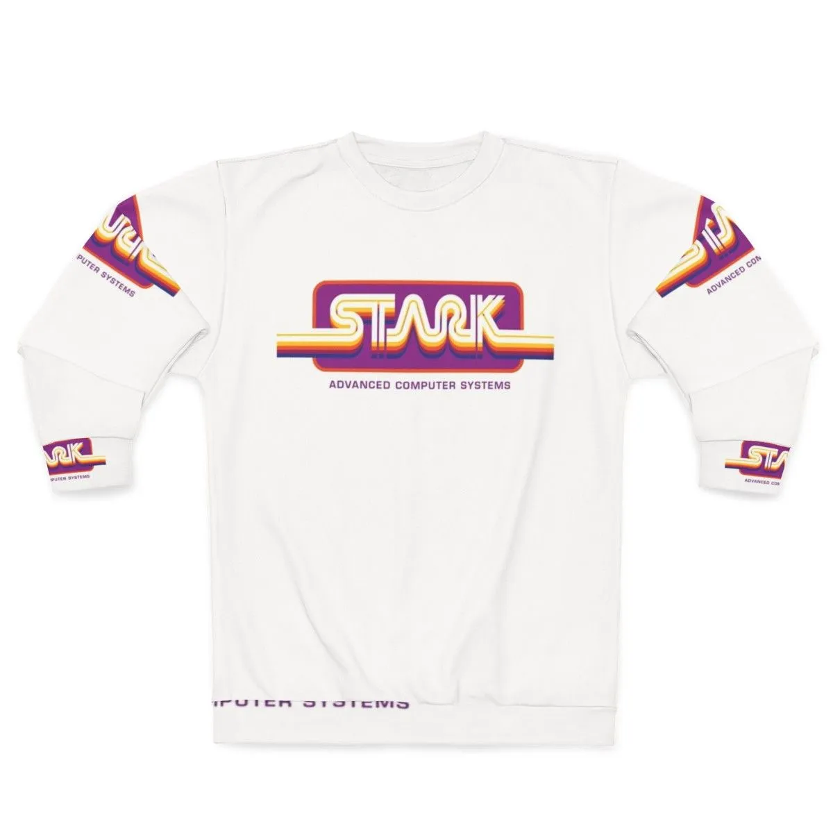 1980s Stark Technologies Computer Graphics Sweatshirt - Retro Gaming Marvel Tee