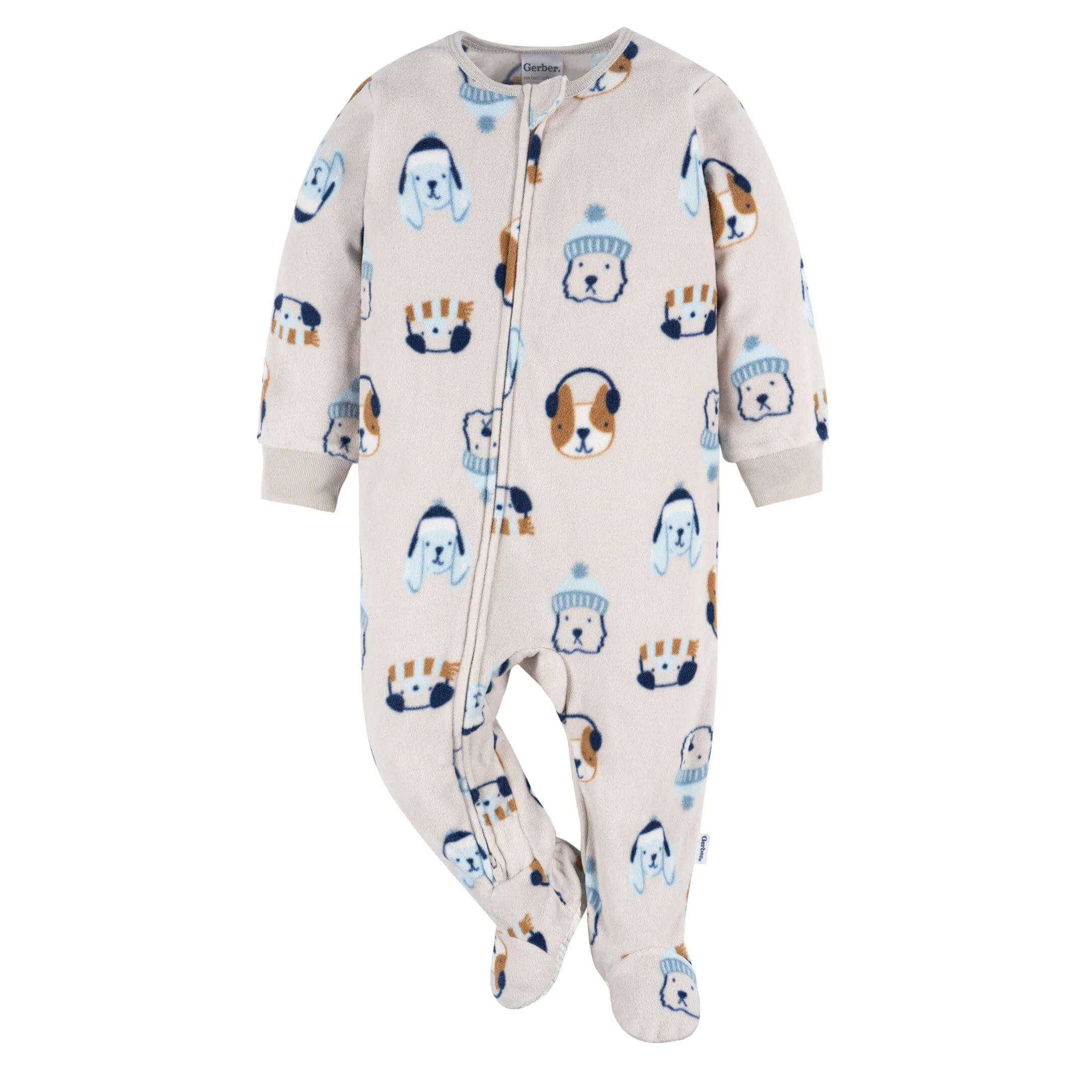 2-Pack Baby & Toddler Boys Dog & Blue Fair Isle Fleece Pajamas