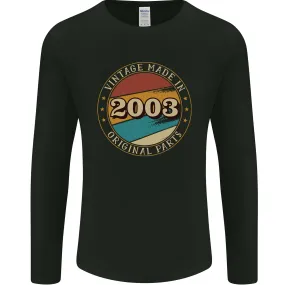 21st Birthday  Vintage Made In 2003 Mens Long Sleeve T-Shirt