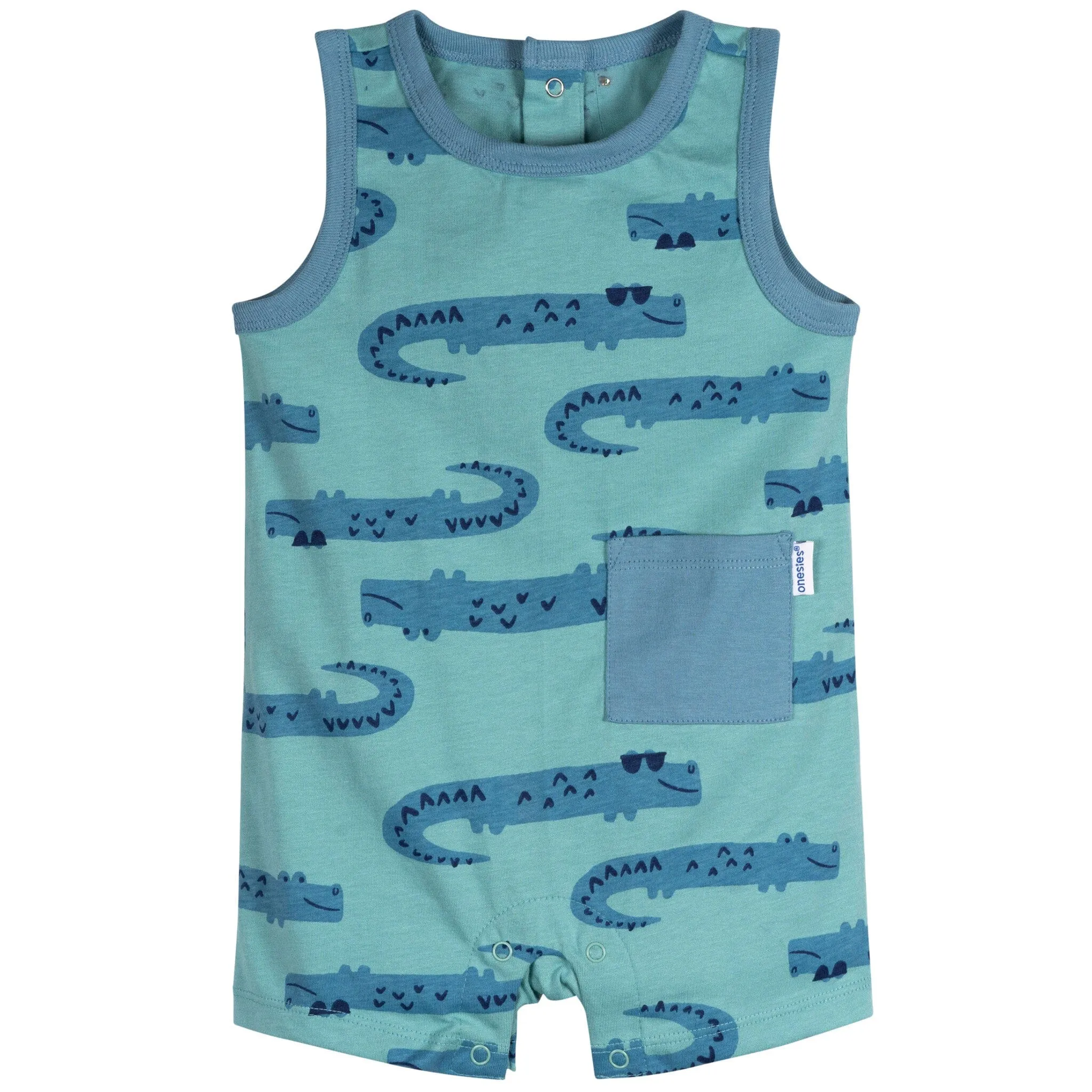 3-Pack Baby Boys Critters Rompers