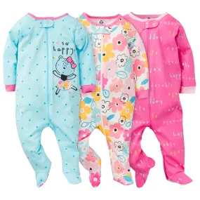 3-Pack Baby Girls Bear Sleep 'N Plays