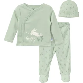 3-Piece Baby Girls Sunny Bunny Take Me Home Set