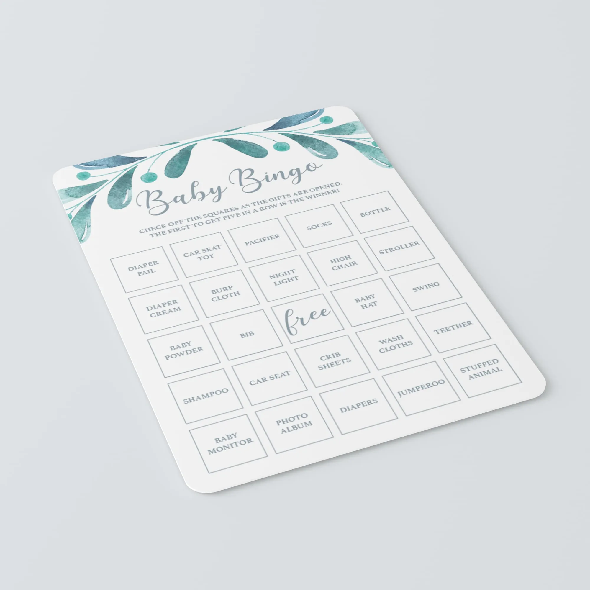 30 Prefilled Baby Bingo Cards Digital Download