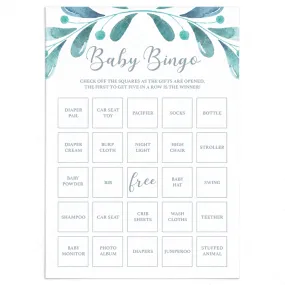 30 Prefilled Baby Bingo Cards Digital Download