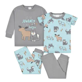 4-Piece Infant & Toddler Boys Polar Pals Snug Fit Cotton Pajamas