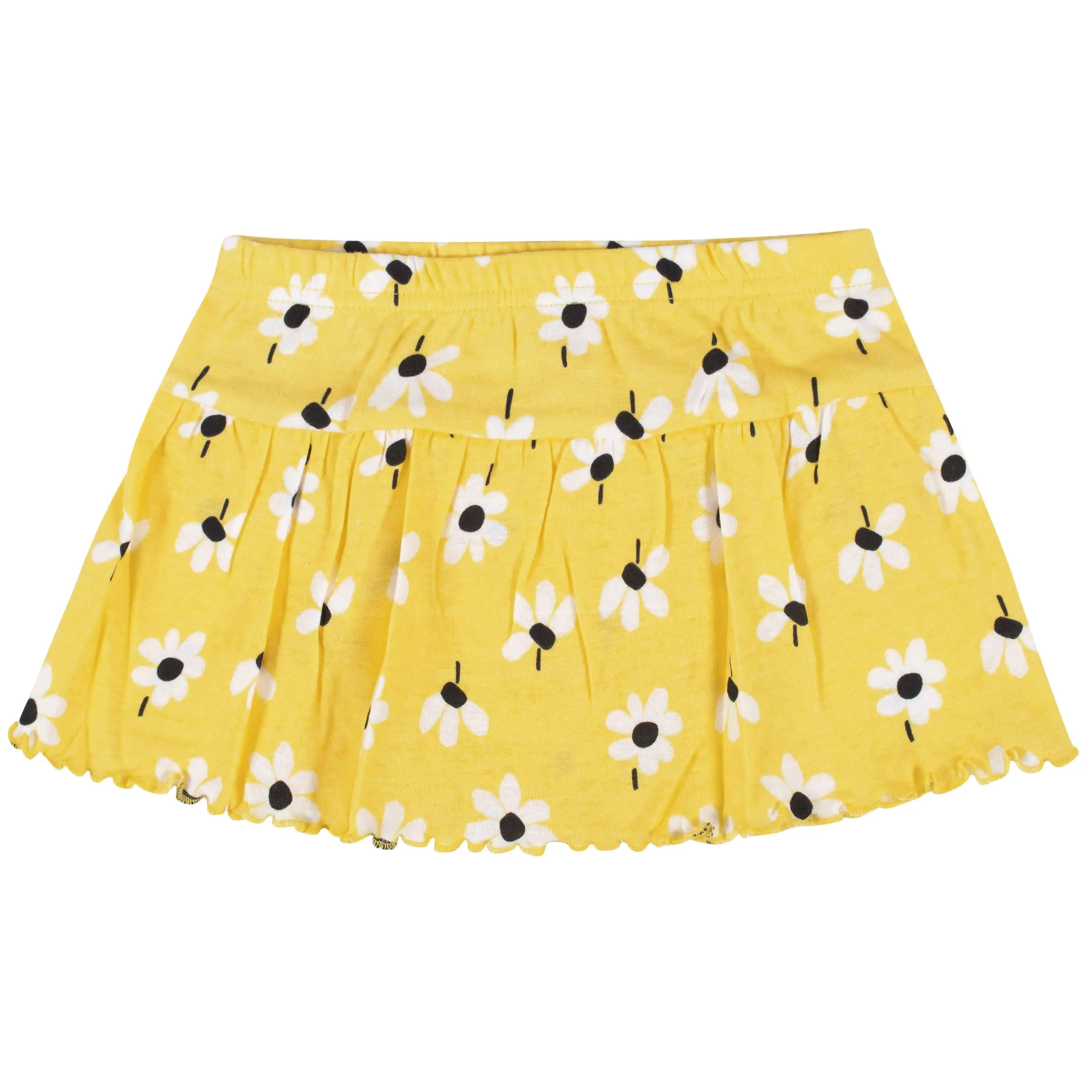 4-Piece Infant & Toddler Girls Bee Garden Tees, Skort & Pants Set