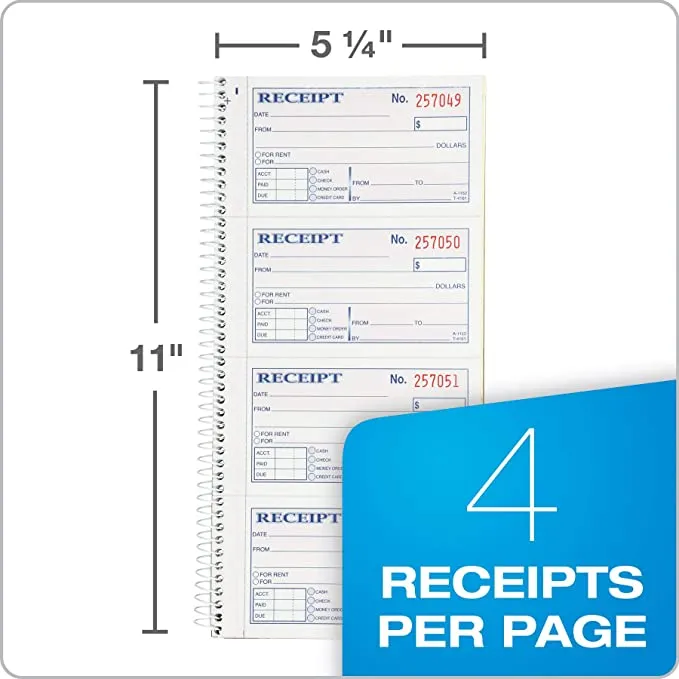 Adams Money and Rent Receipt Book