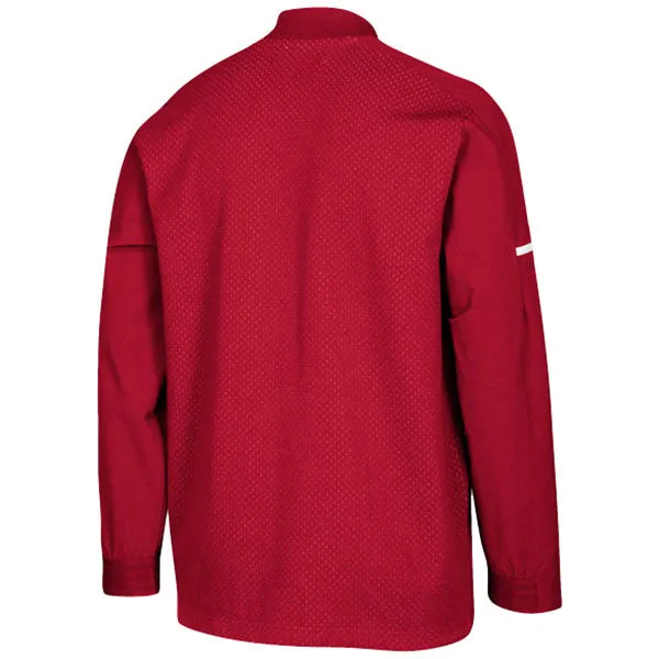 adidas Men's Power Red/White Squad Bomber Jacket