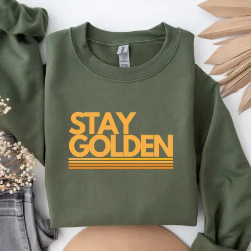 ADULT STAY GOLDEN CREW SWEATSHIRT