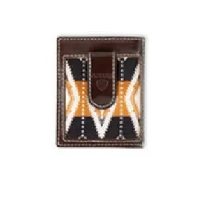 Ariat Men's Southwest Diamond Bi-Fold Money Clip Wallet