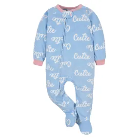 Baby Girls Cutie Fleece Pajamas