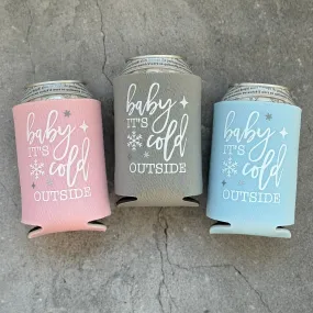 Baby It's Cold Outside Baby Shower Can Coolers Winter Christmas December January