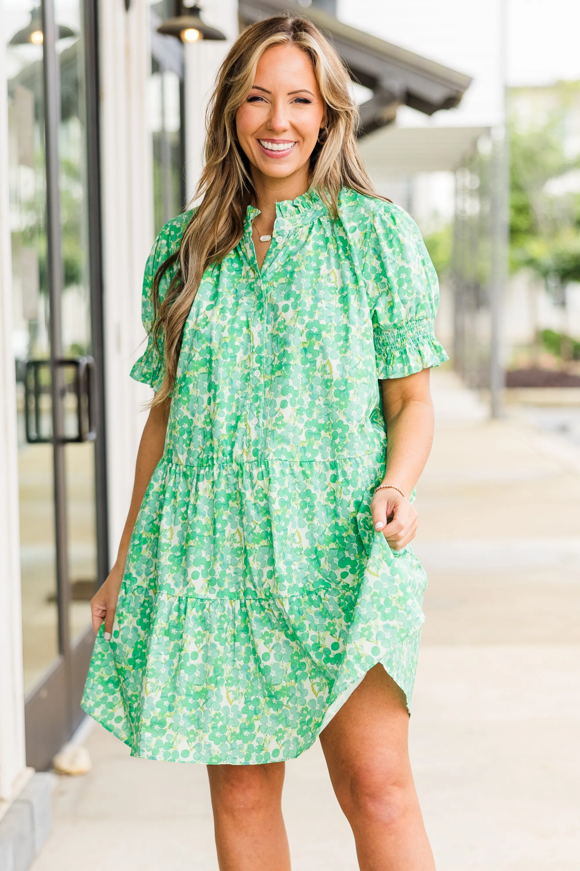 Bad At Love Dress, Green