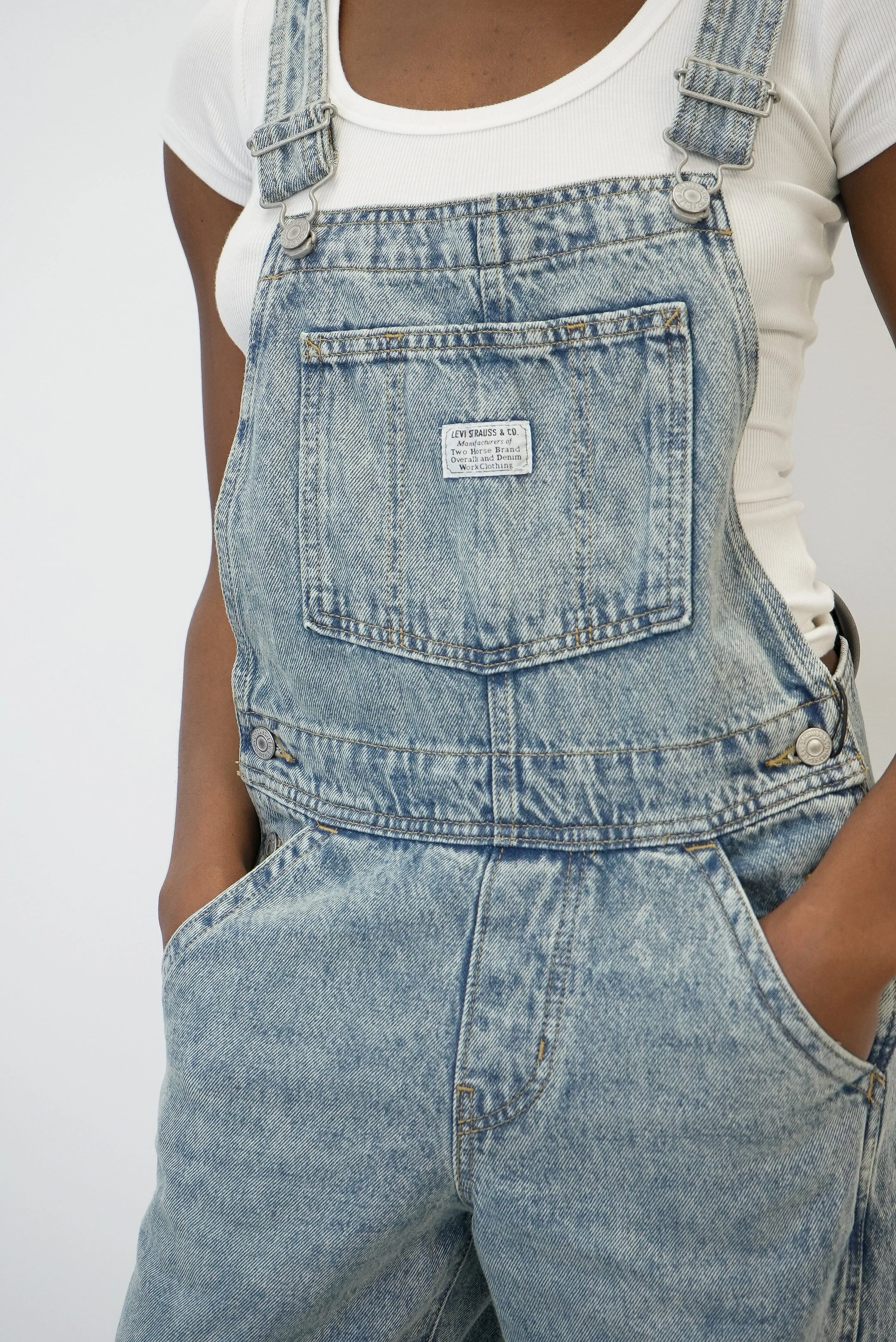 BAGGY OVERALLS IN BLUE