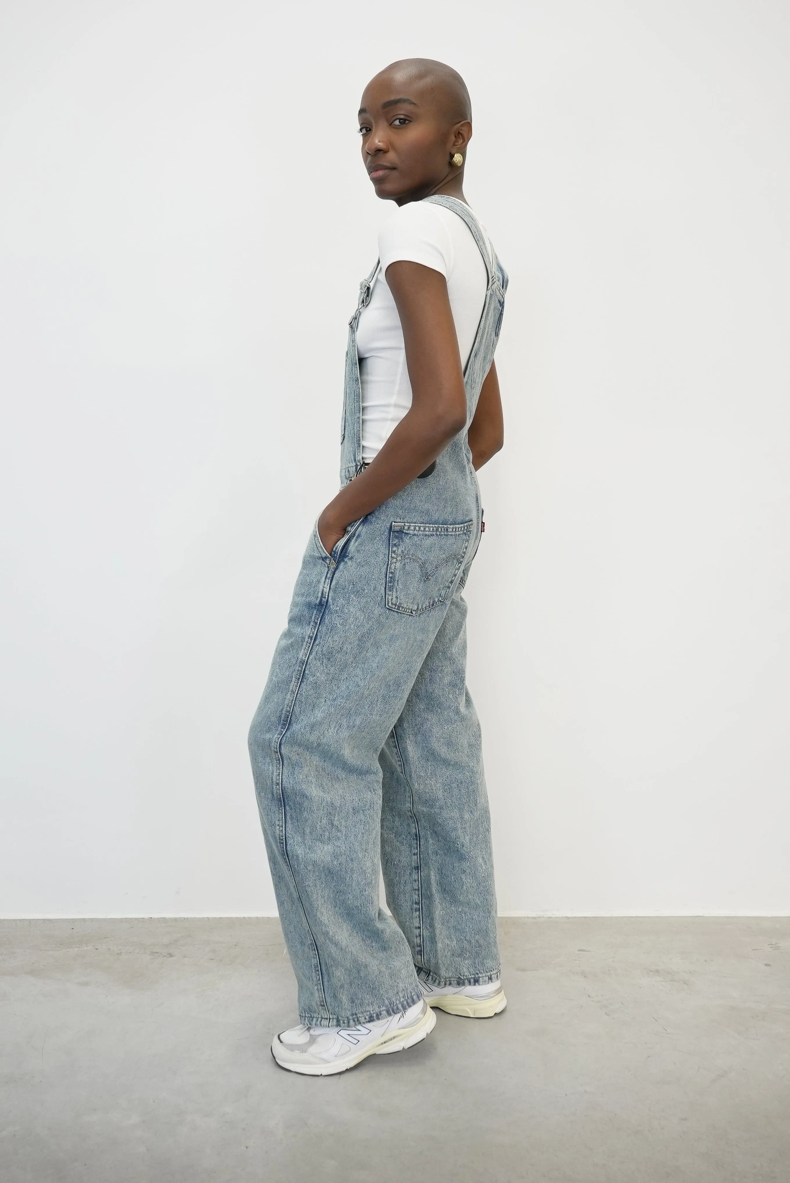 BAGGY OVERALLS IN BLUE