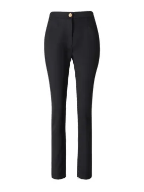 Balmain High Waist Slim Fit Trousers