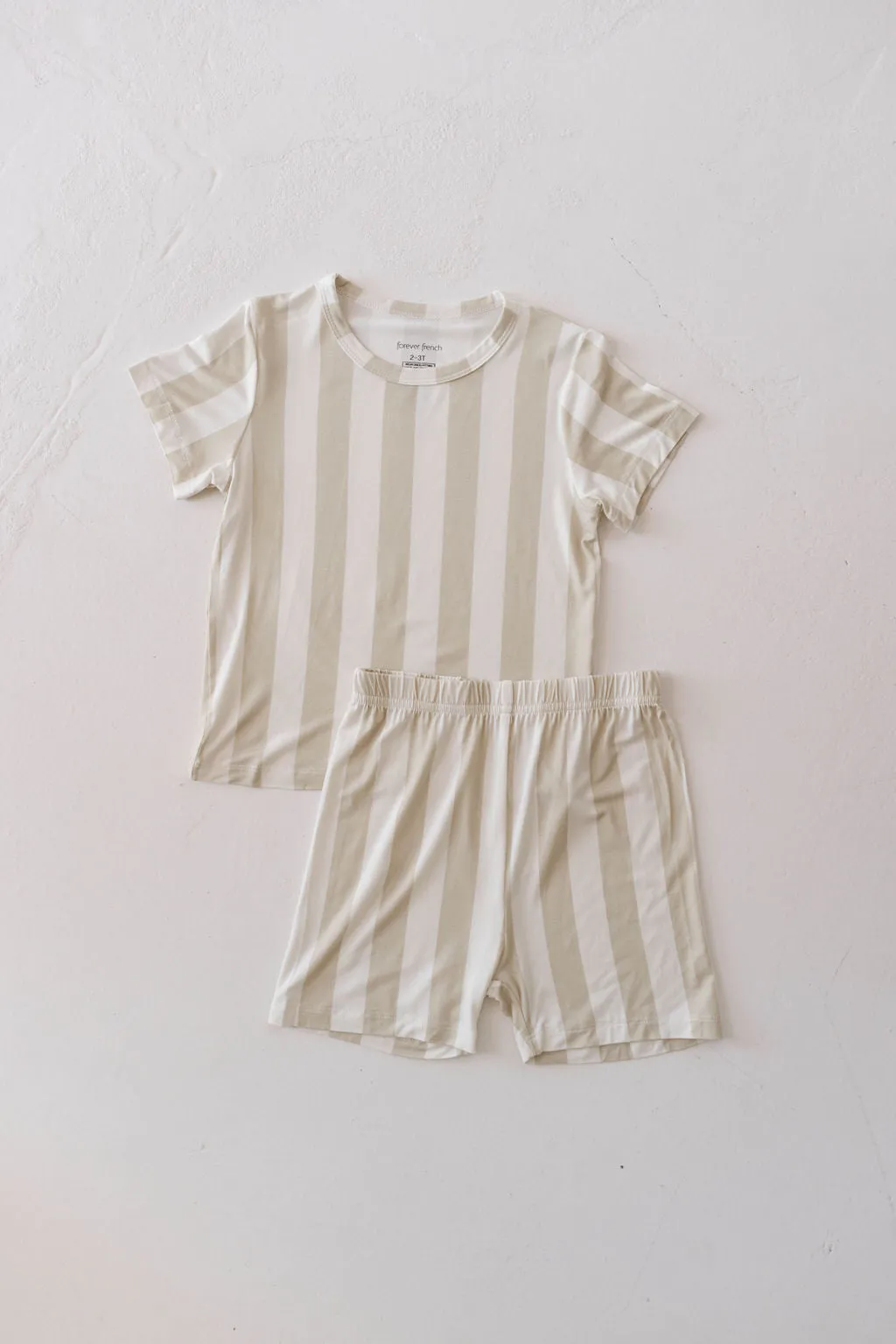 Bamboo Short Set | Sand Stripe