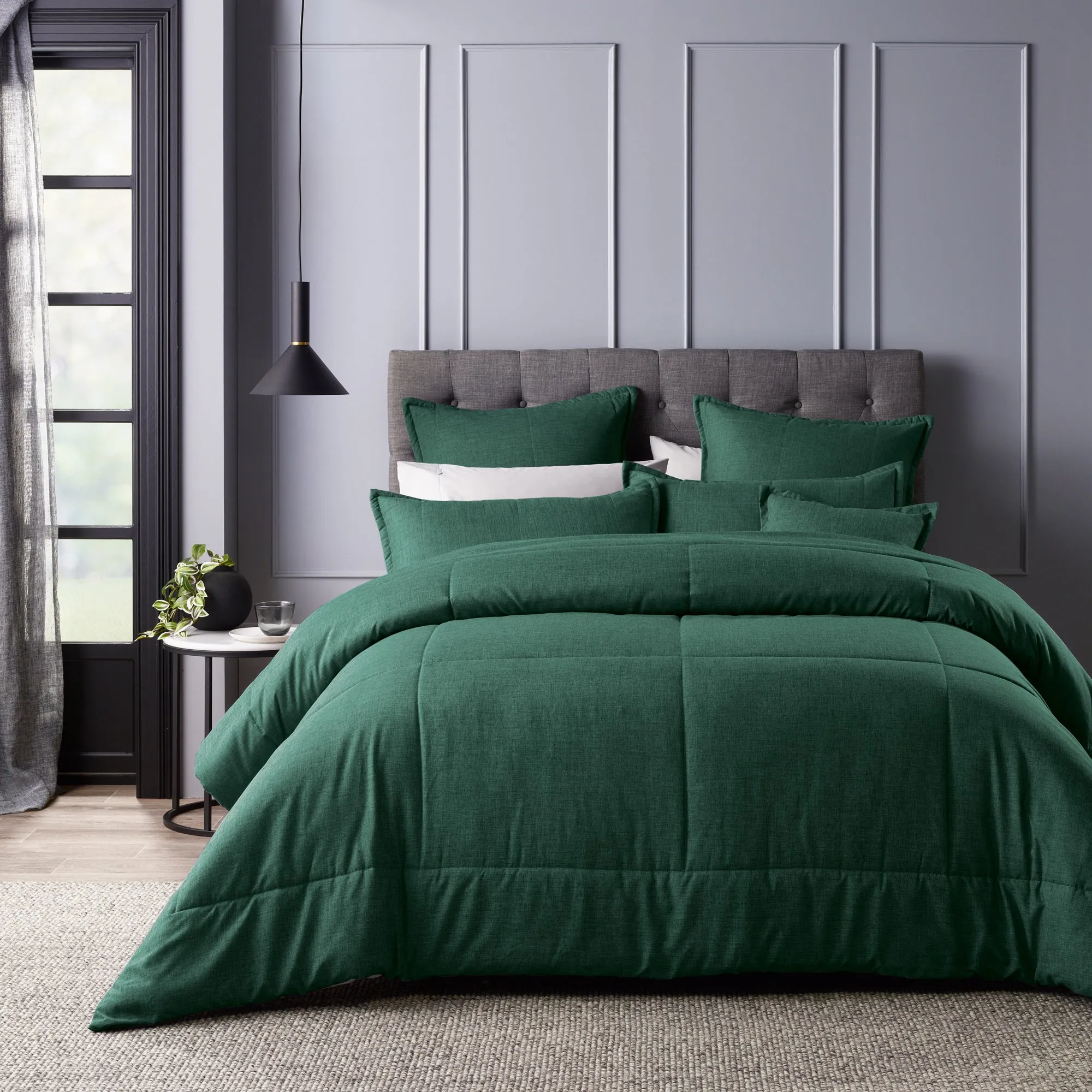 Bianca Maynard Comforter Set Green (6 Piece)