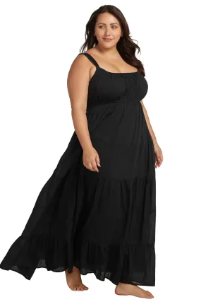 BLACK LISZT MAXI BEACH DRESS