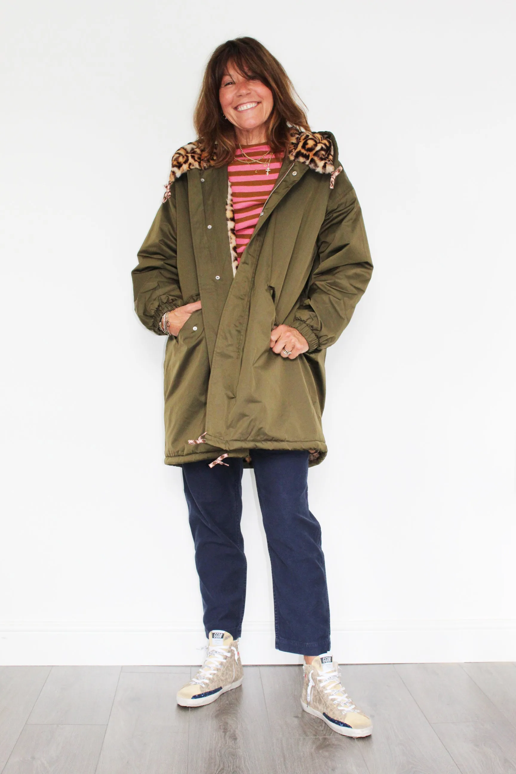 BR Laos Parka Coat in Olive