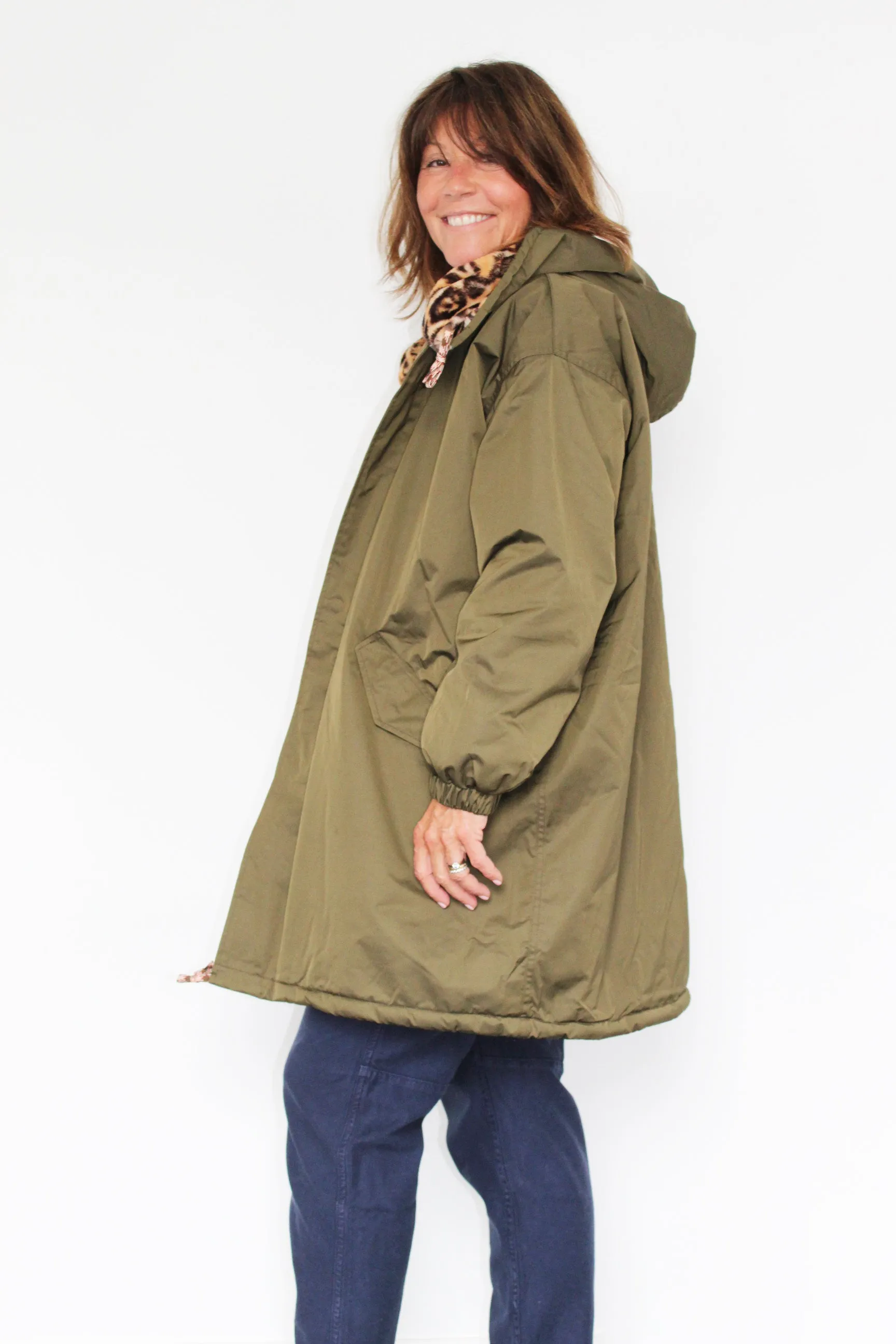 BR Laos Parka Coat in Olive