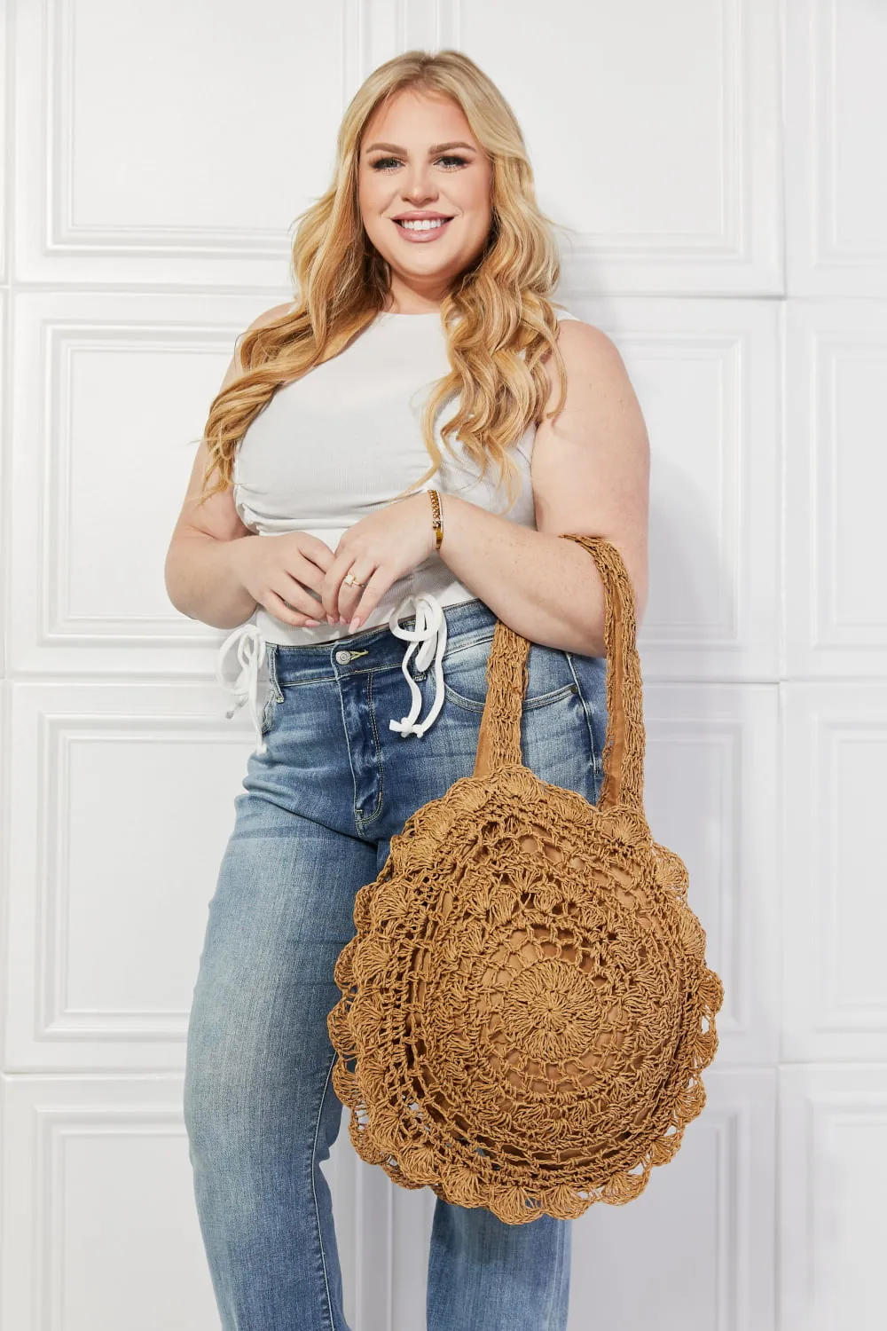 Brunch Time Straw Rattan Handbag