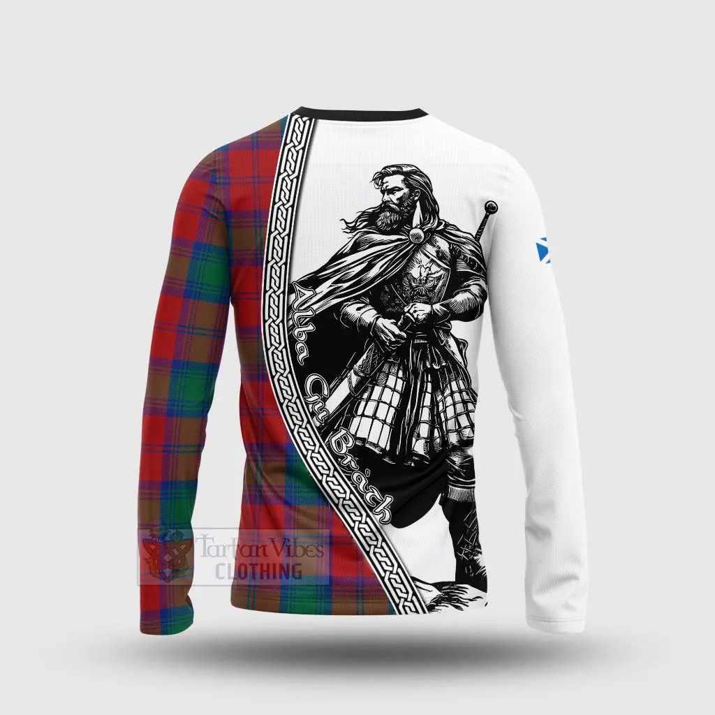 Byres (Byses) Tartan Clan Crest Long Sleeve T-Shirt with Highlander Warrior Celtic Style