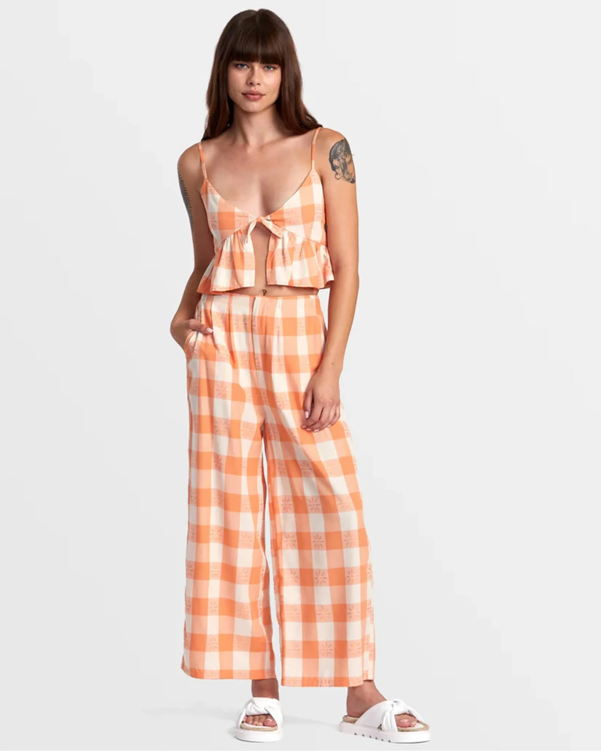 Callum Printed Wide Leg Pants