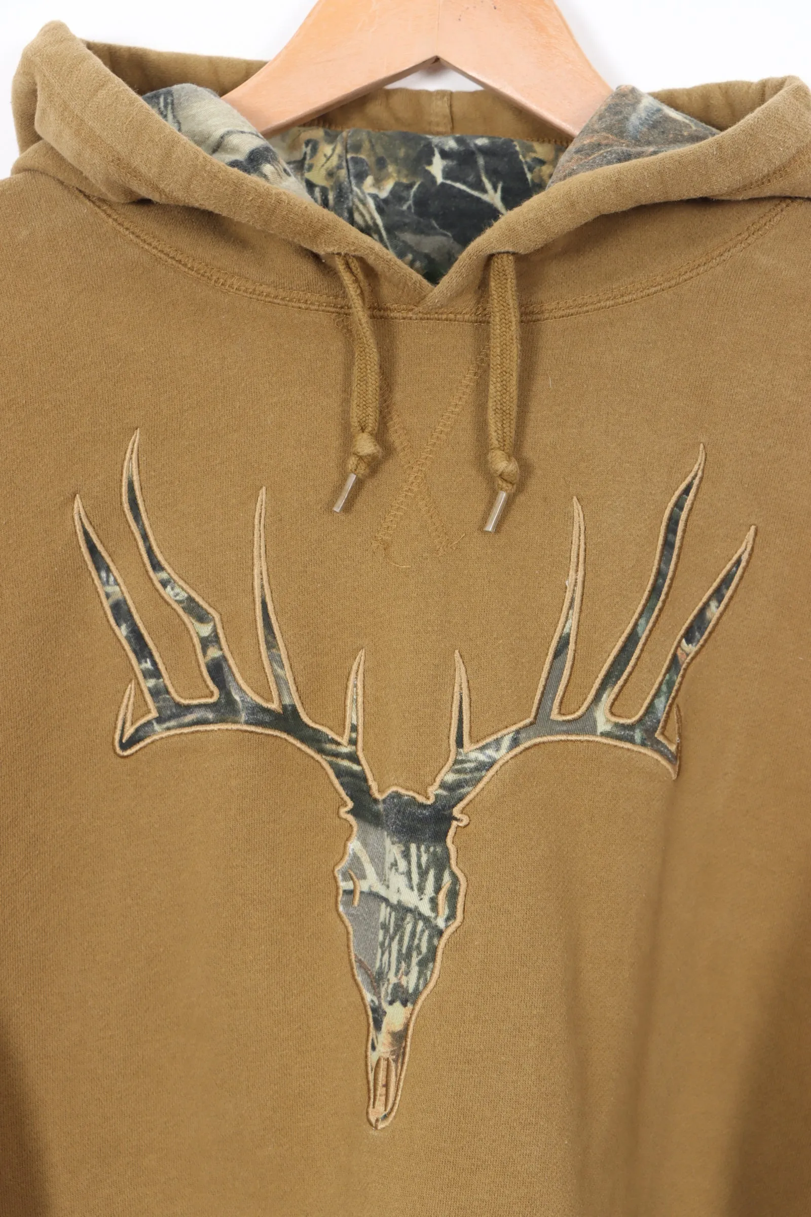 Camo Candela's Embroidered Stag Head Hunting Hoodie (XL)