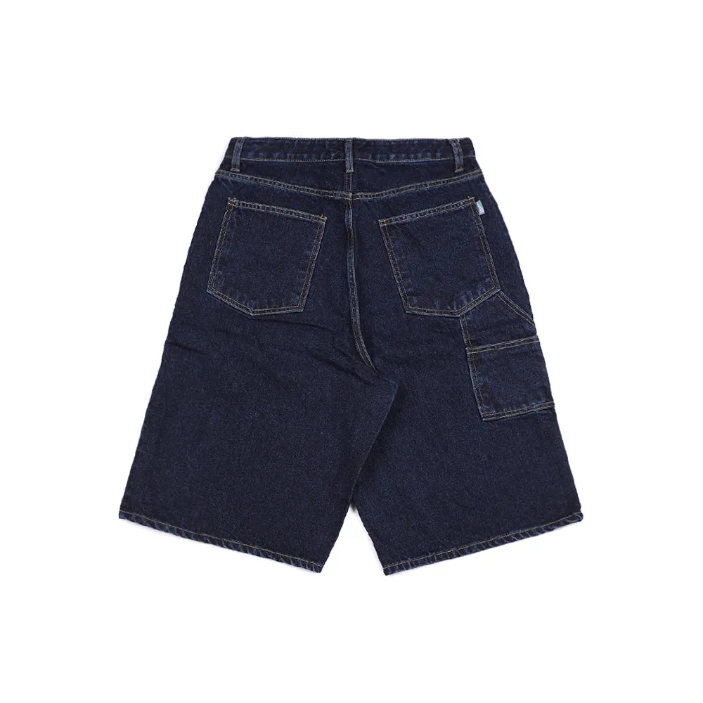 CARPENTER LOOSEFIT DENIM SHORT PANTS RAWBLUE