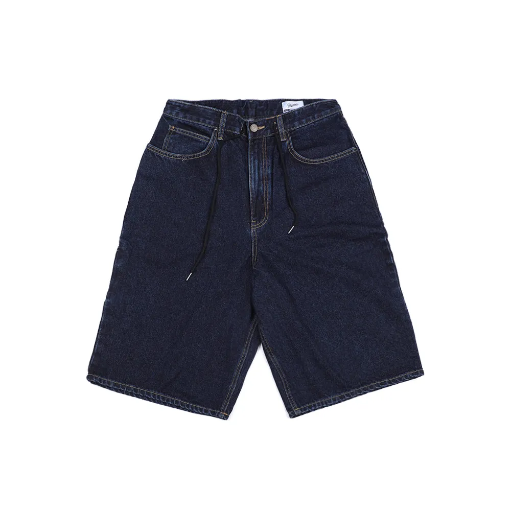 CARPENTER LOOSEFIT DENIM SHORT PANTS RAWBLUE