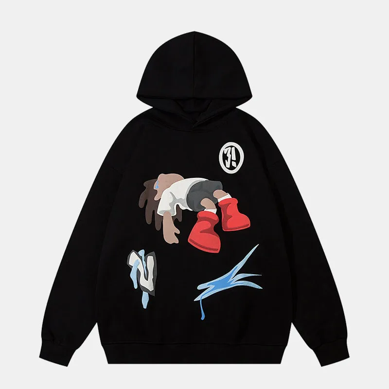 Cartoon | Anime Inspired Vibrant Oversized Hoodie