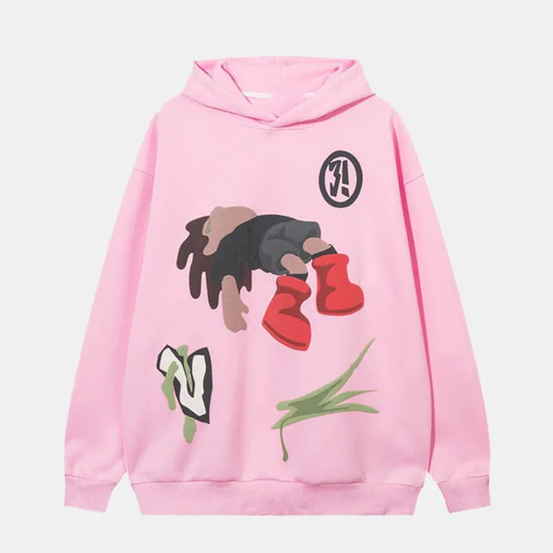 Cartoon | Anime Inspired Vibrant Oversized Hoodie