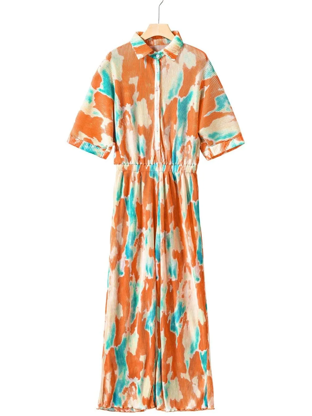 Casual Multicolor Printed Button Shirt Dress