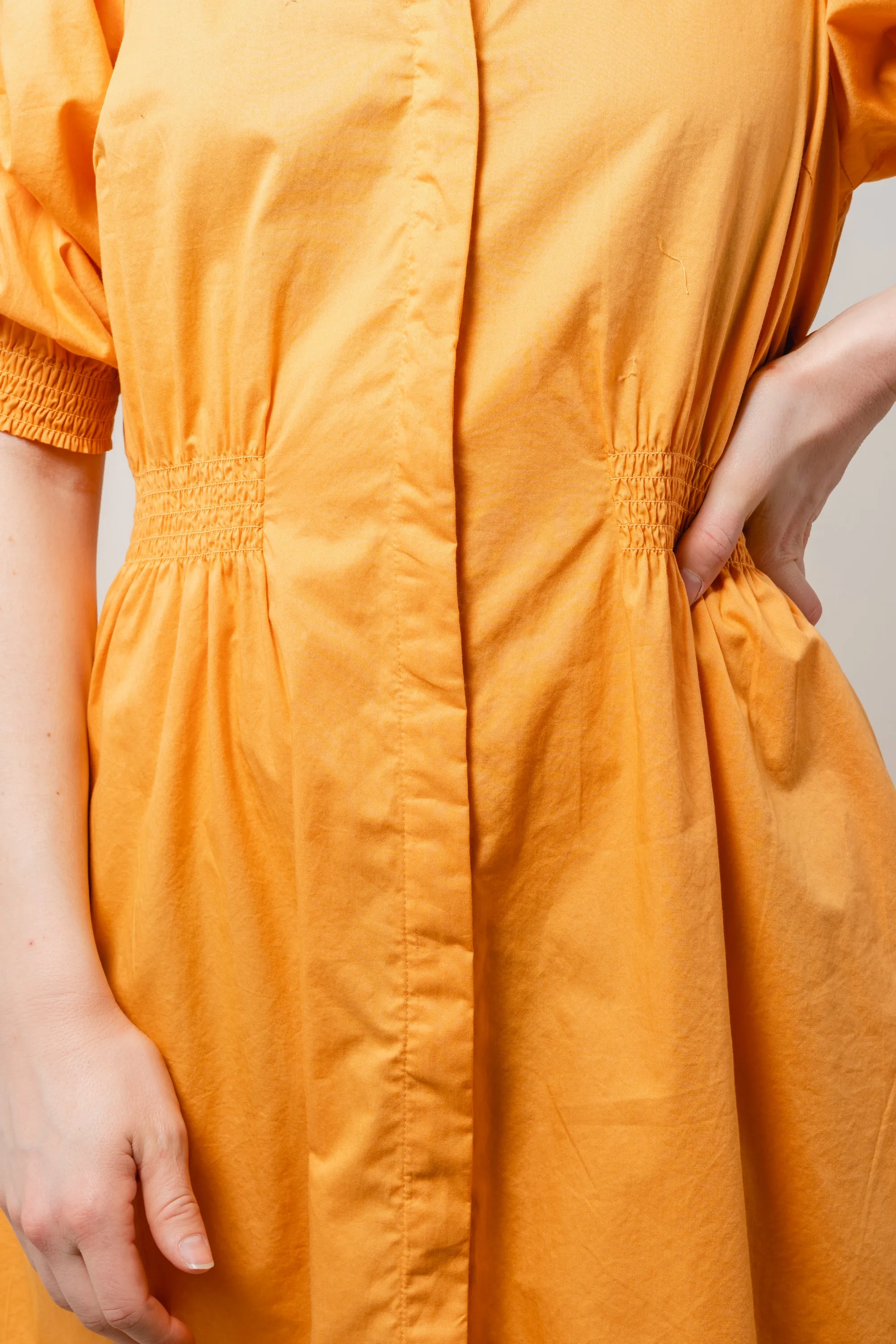 Chanet Petronia 3/4 Shirt Dress  - Apricot Tan