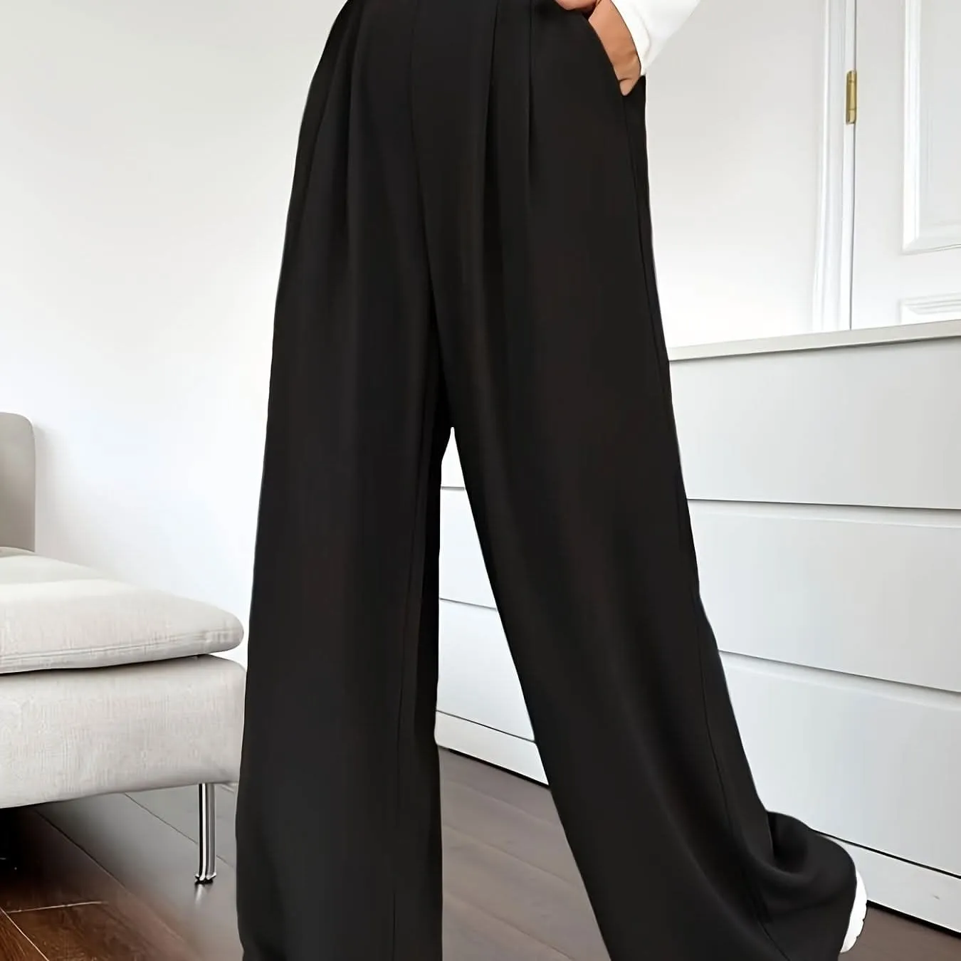 Chic High Waist Wide Leg Pants  SpringSummer Essential