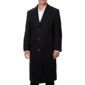 Cianni Cellini Men's 'Harvard' Charcoal Wool Blend Long Top Coat