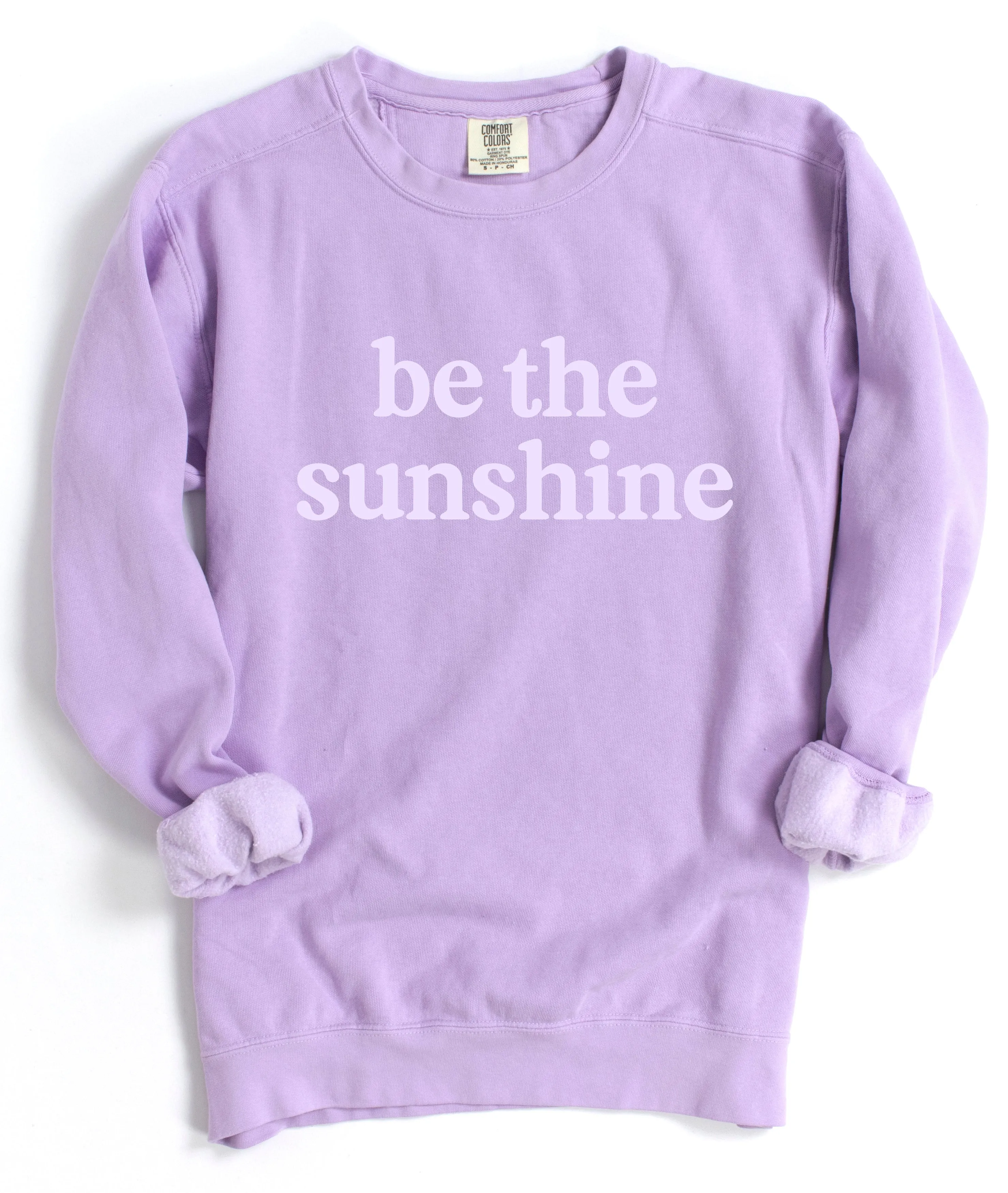 Comfort Colors Orchid Be The Sunshine Sweatshirt