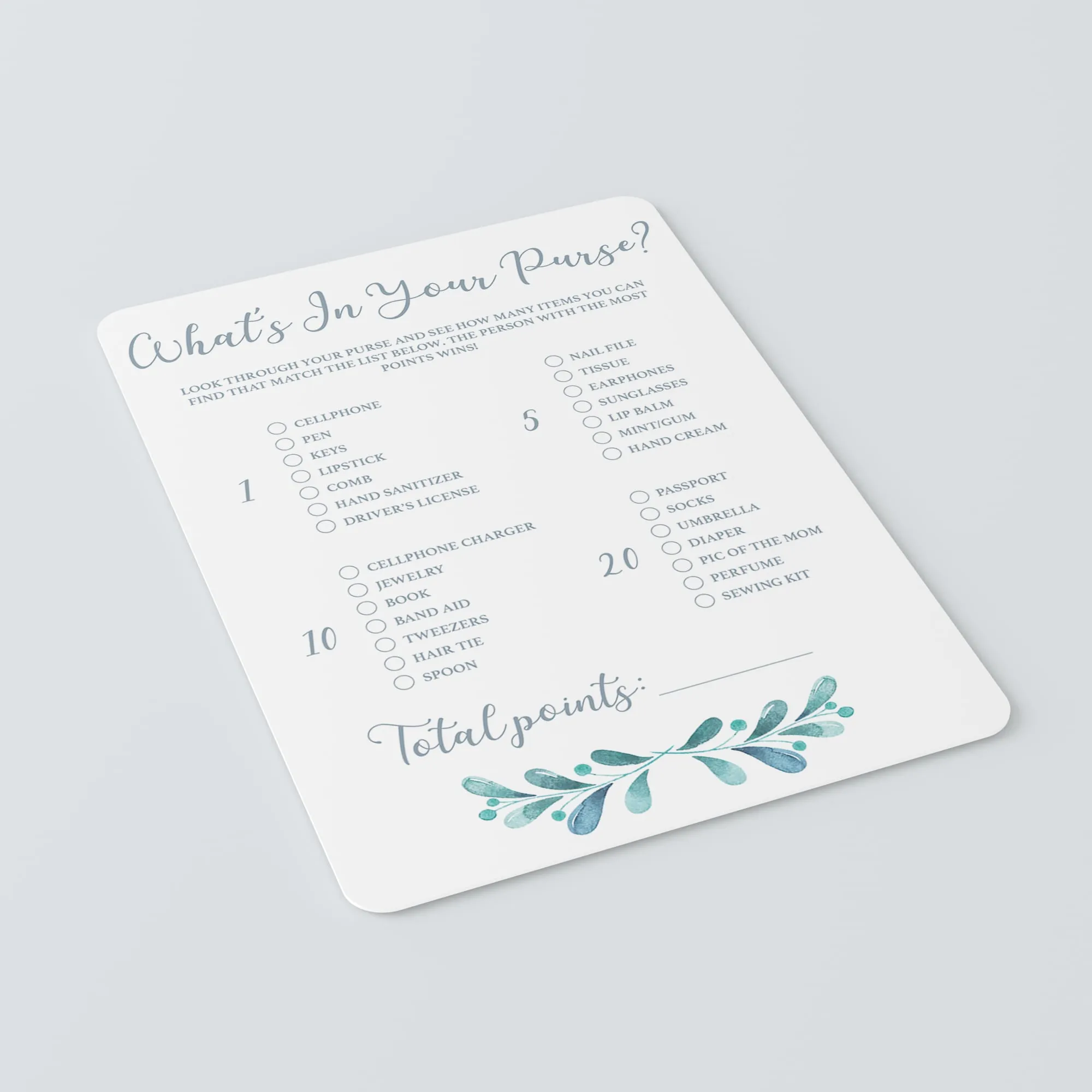 Complete Baby Shower Games Pack Winter Themed Printables