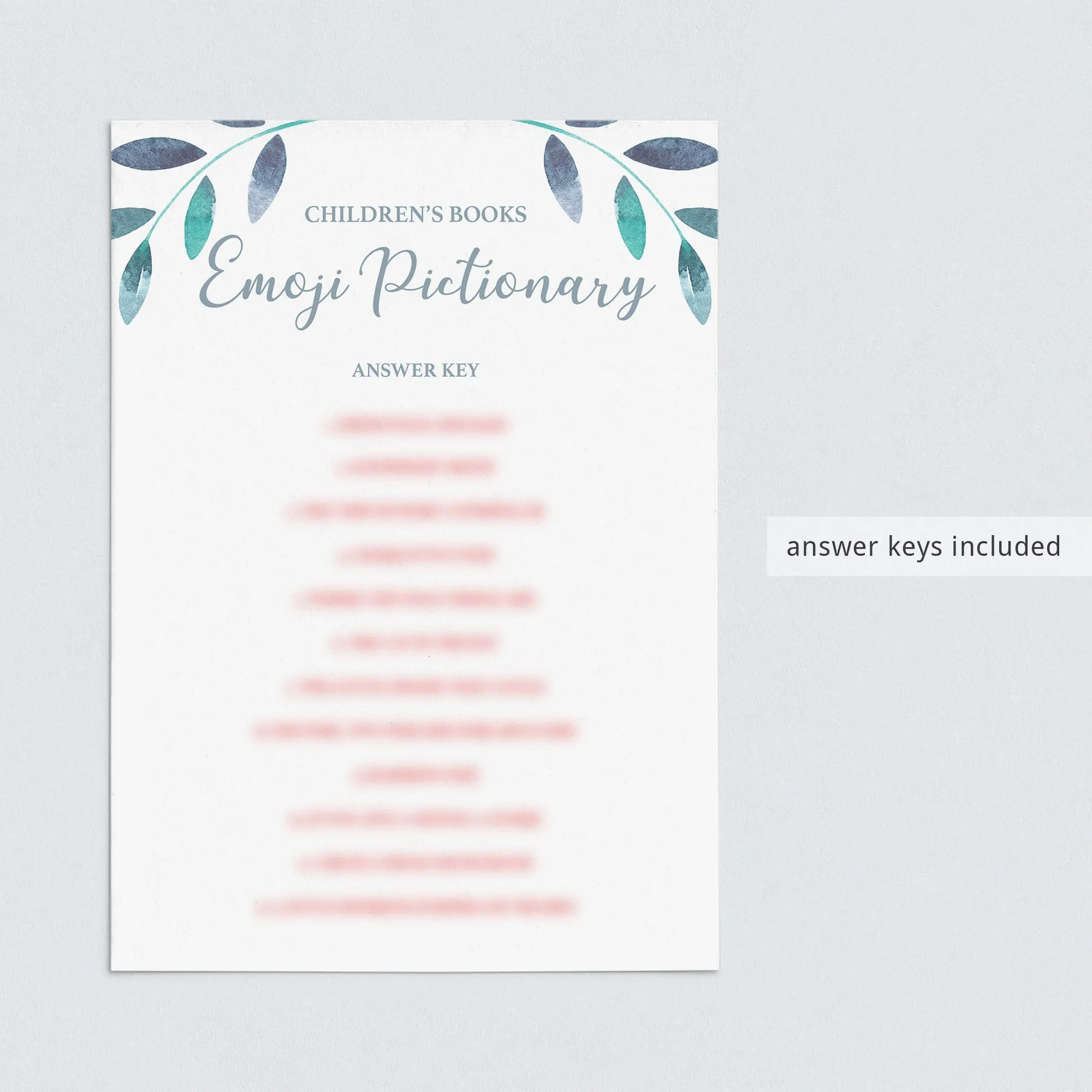 Complete Baby Shower Games Pack Winter Themed Printables