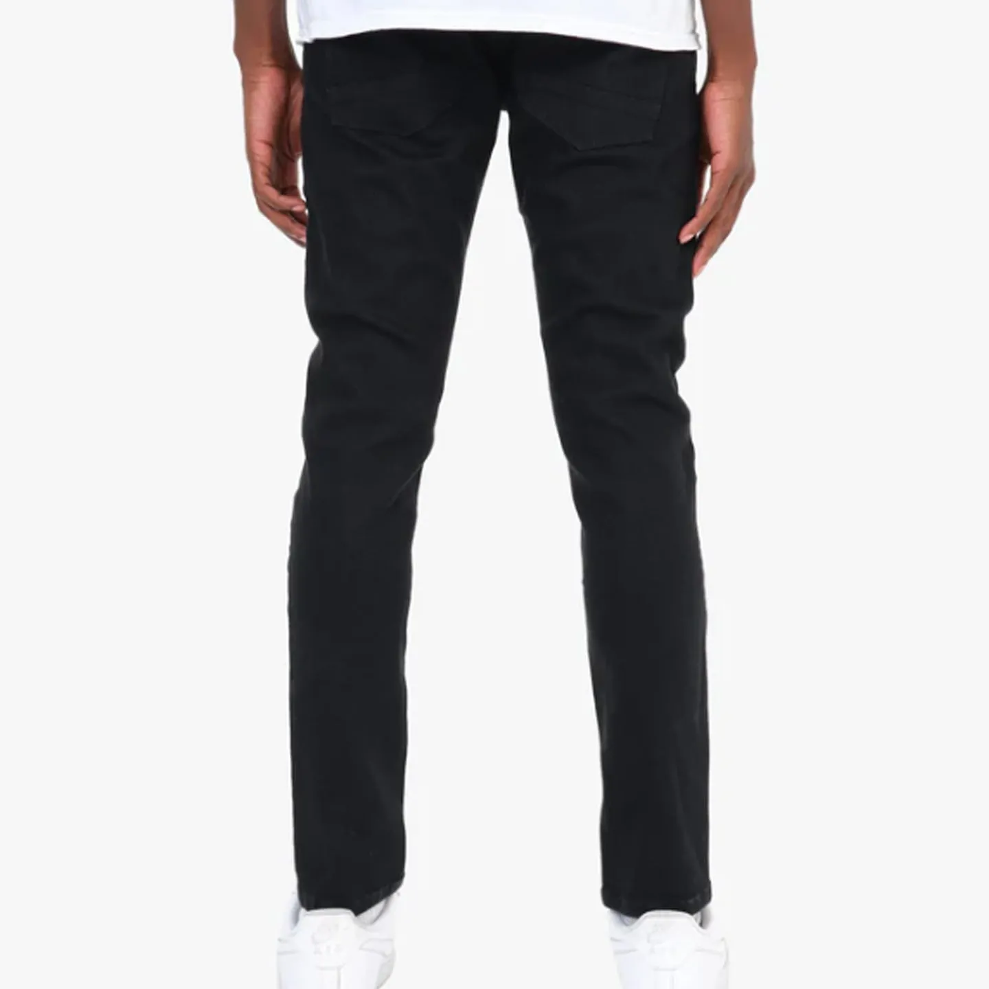 Copper Rivet Plain Slim Jean (Black)