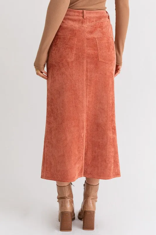 CORD MAXI SKIRT