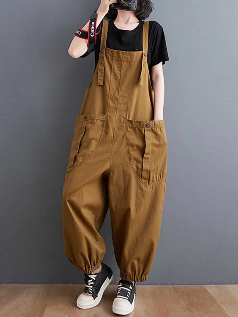 Cotton Nine-Point Pants Overall Dungaree