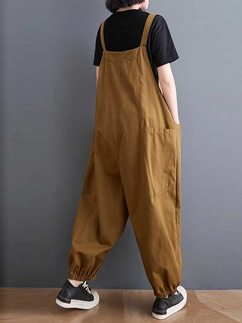 Cotton Nine-Point Pants Overall Dungaree