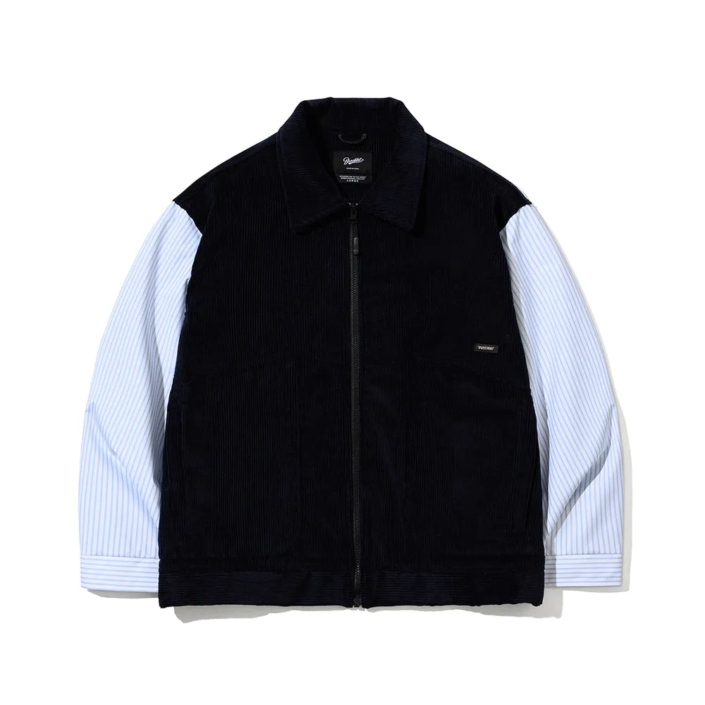 CP COLLAR NECK JACKET CORDUROY NAVY