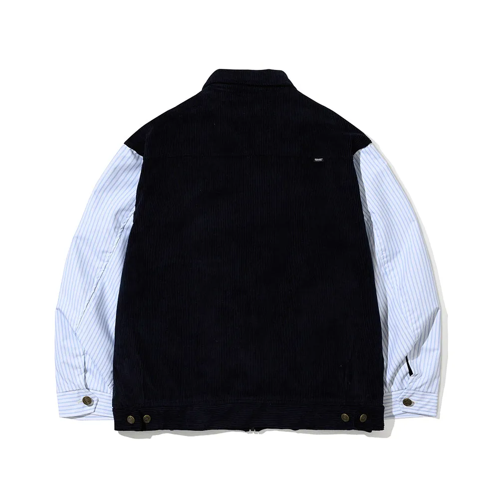 CP COLLAR NECK JACKET CORDUROY NAVY