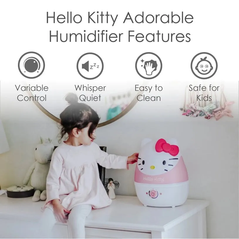 Crane Baby - Adorable Ultrasonic Humidifier - 1 Gallon - Hello Kitty