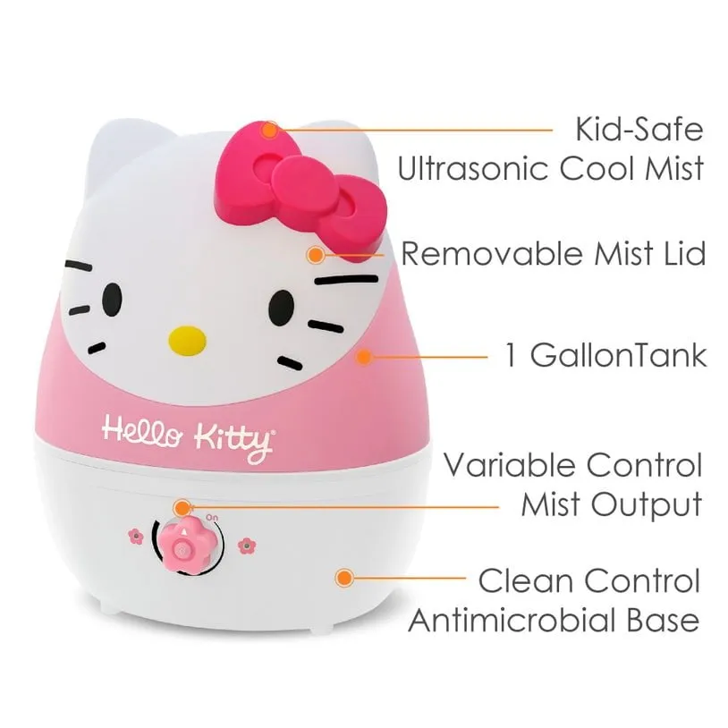 Crane Baby - Adorable Ultrasonic Humidifier - 1 Gallon - Hello Kitty