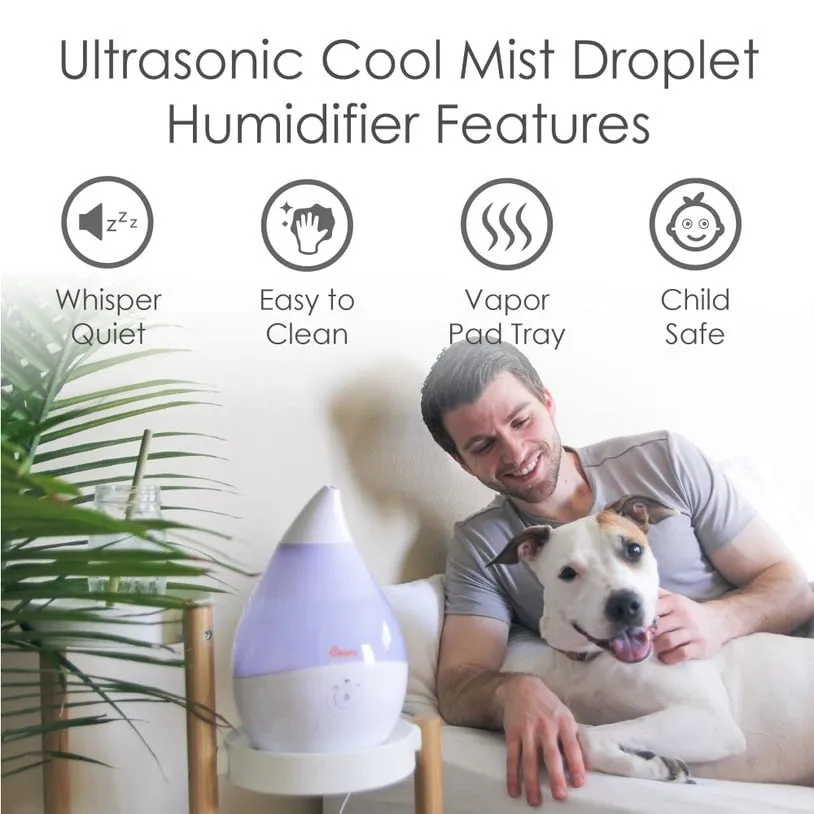 Crane Baby - Droplet Ultrasonic Cool Mist Humidifier - 0.5 Gallon