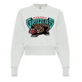 Cropped Balloon Drop Sleeve Retro Grizzlies Sweatshirt/ Adult Memphis Basketball Sweatshirts/ Grizz Sweatshirt